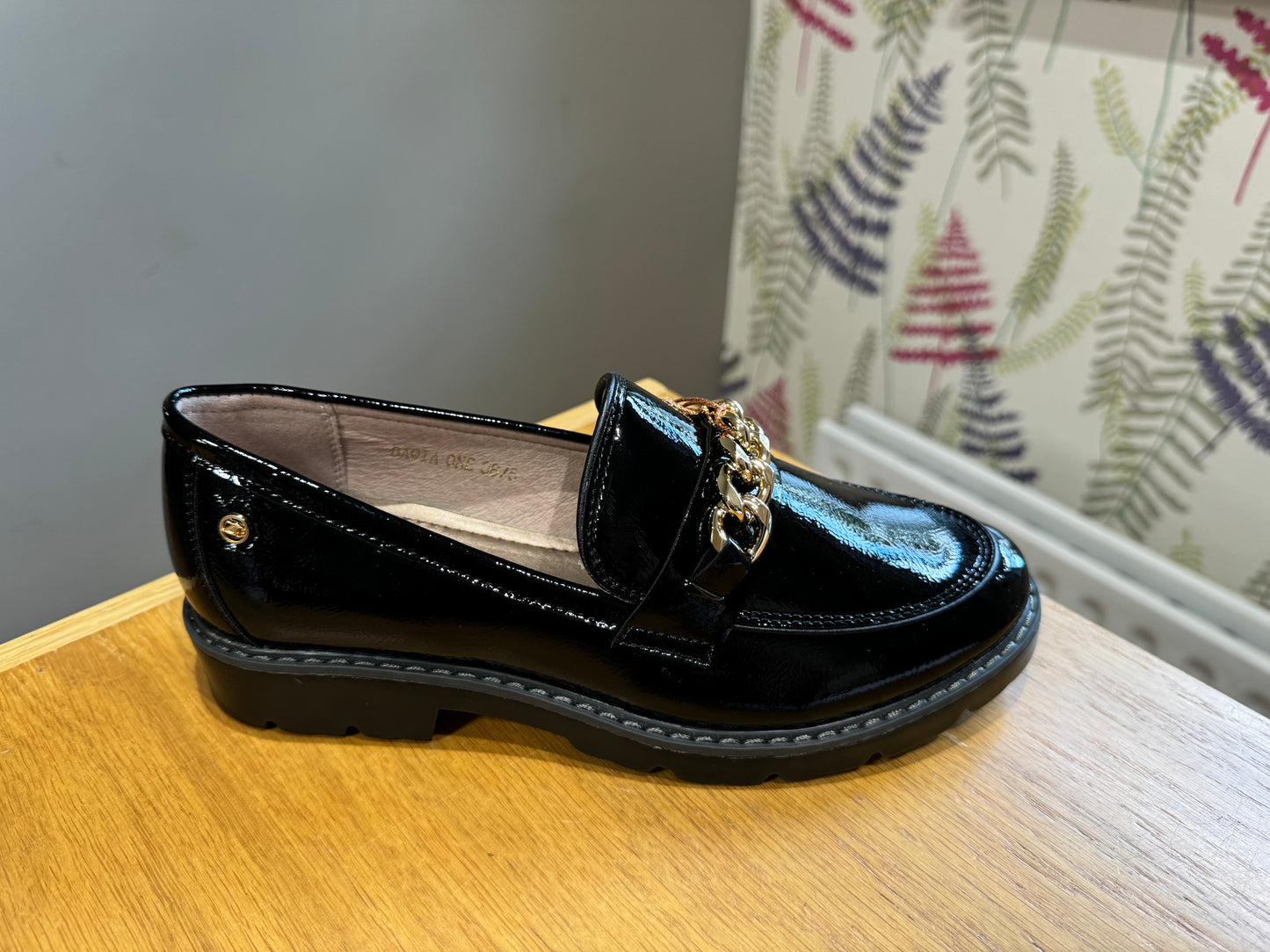 Zanni & Co Daqia Black Patent Loafer