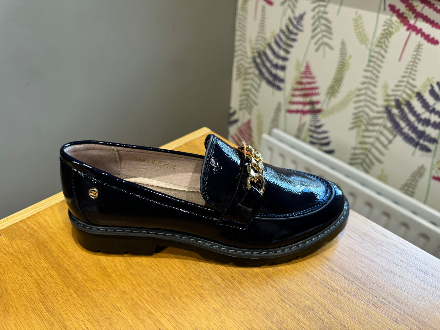 Zanni & Co Daqia Navy Patent Loafer