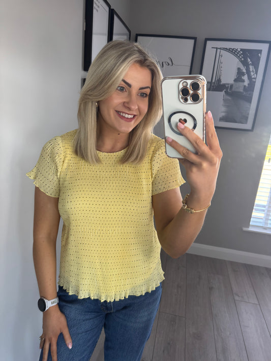 Rant & Rave Onika Yellow Top
