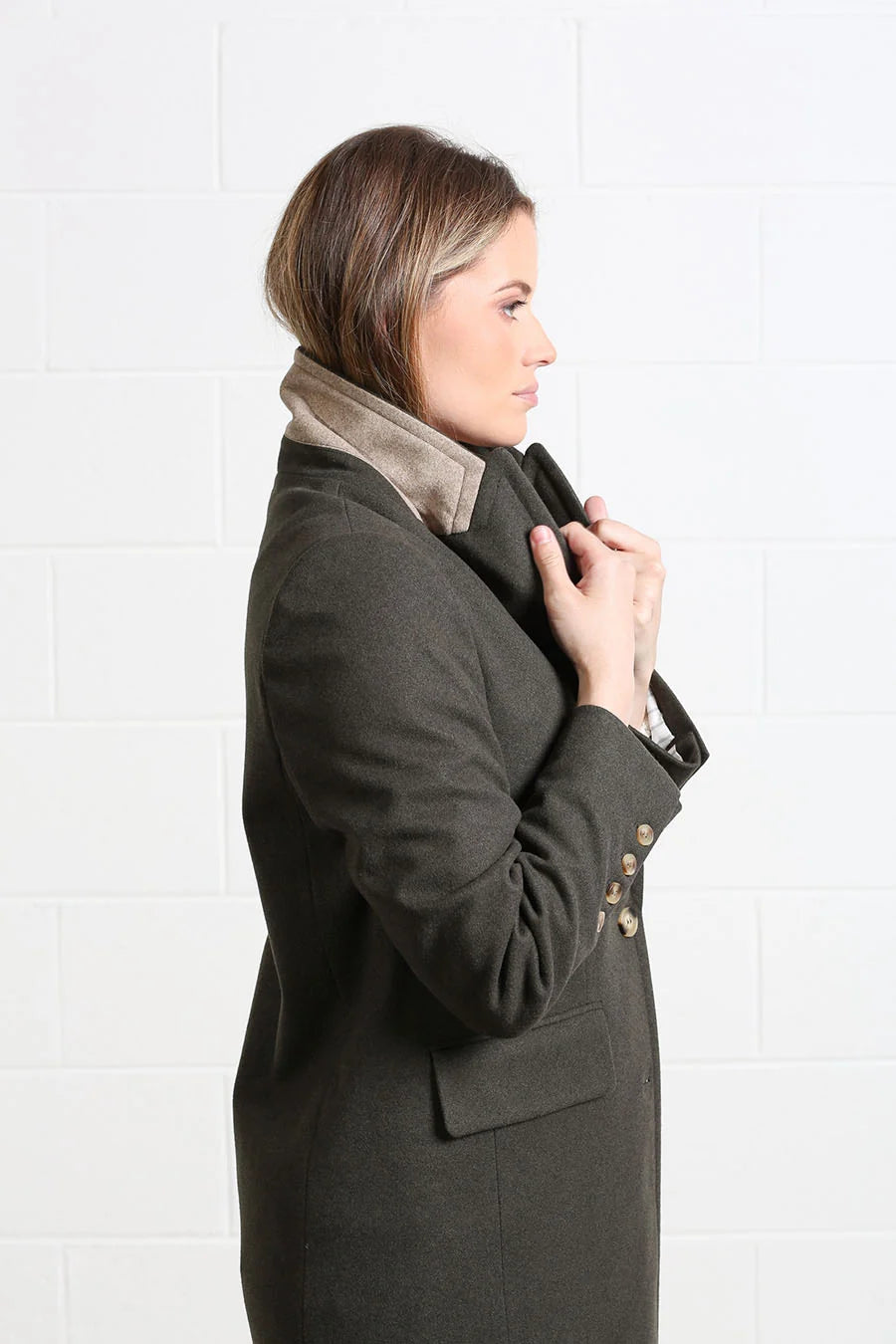 Rant & Rave Olivia Deep Moss Coat