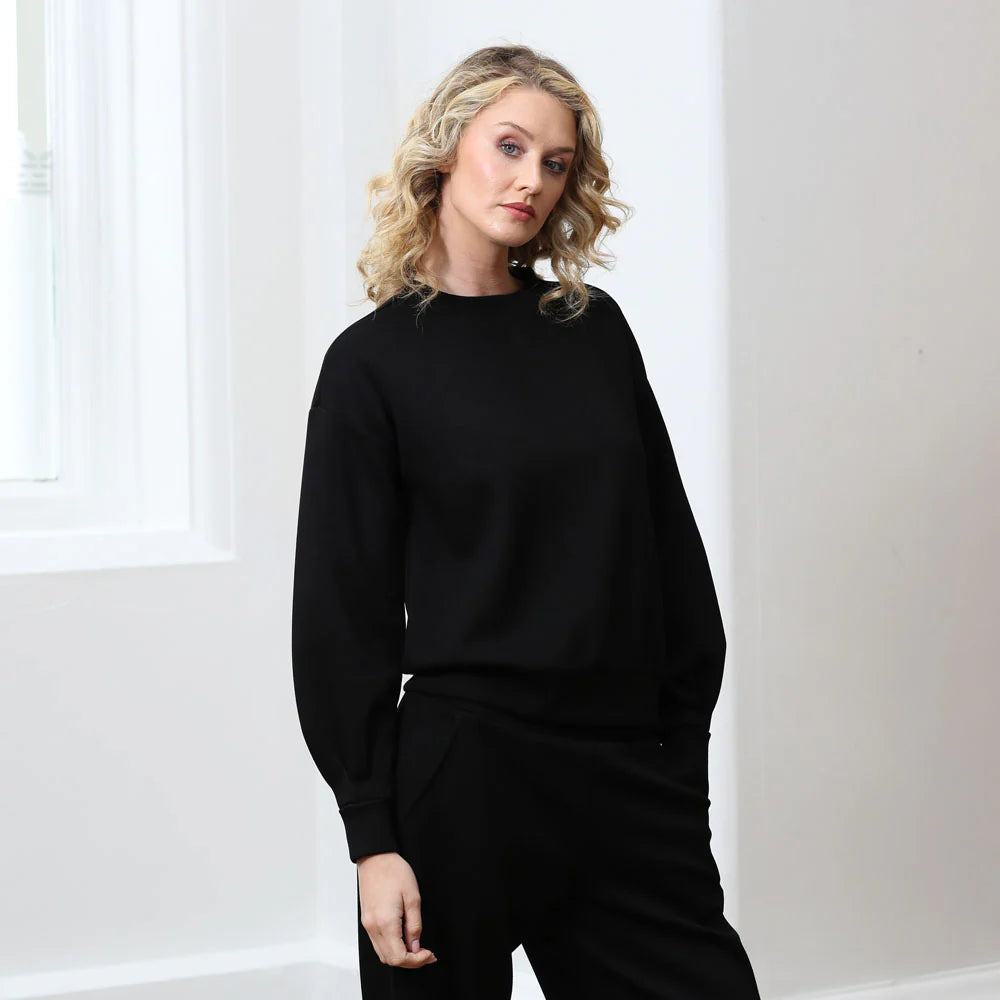 Relax & Renew Penny Black Sweater