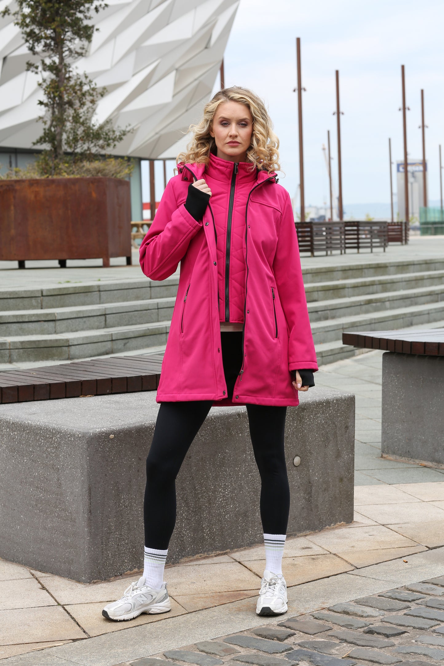 Relax & Renew Camilla Cerise Pink Coat