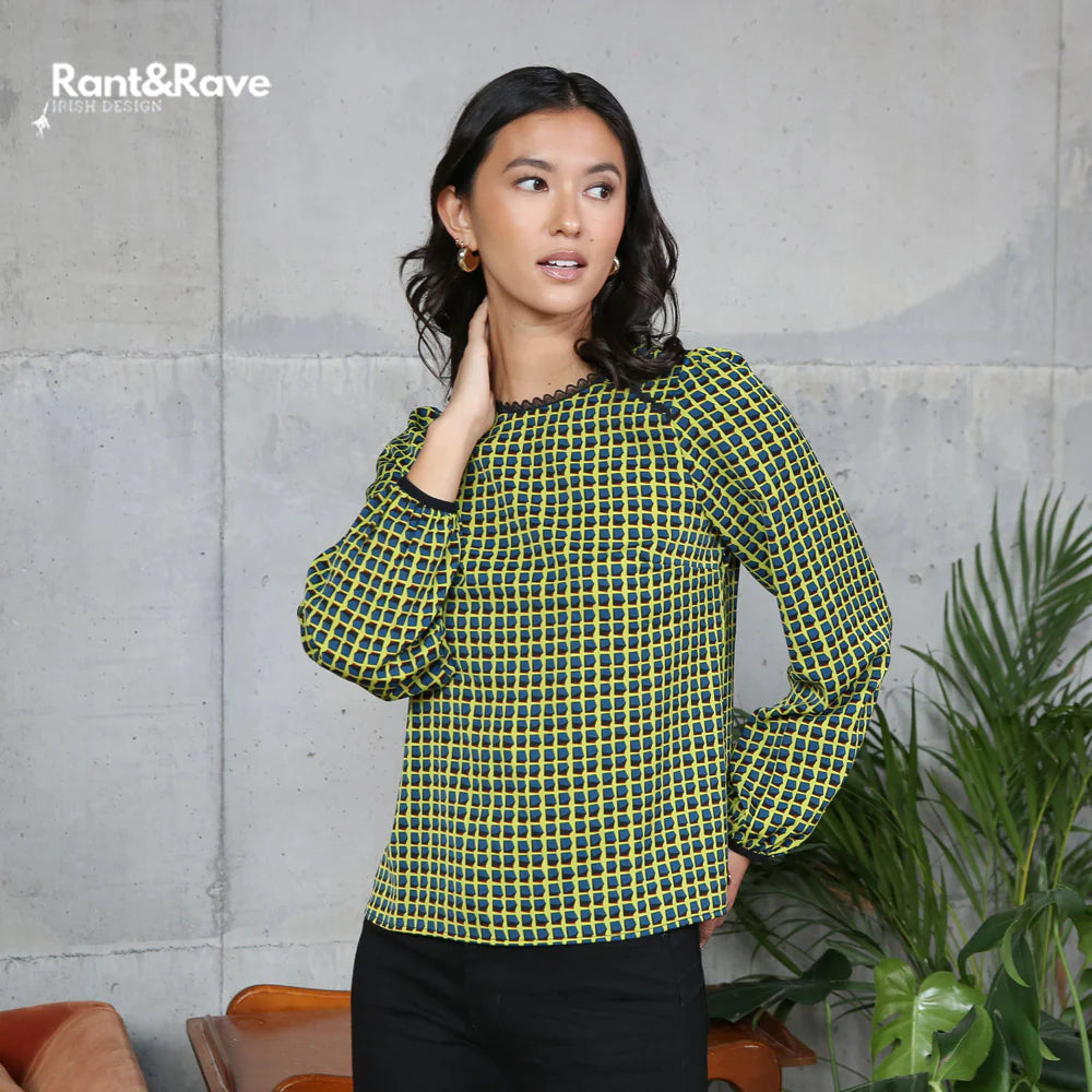 Rant & Rave Sade Lime Green Top
